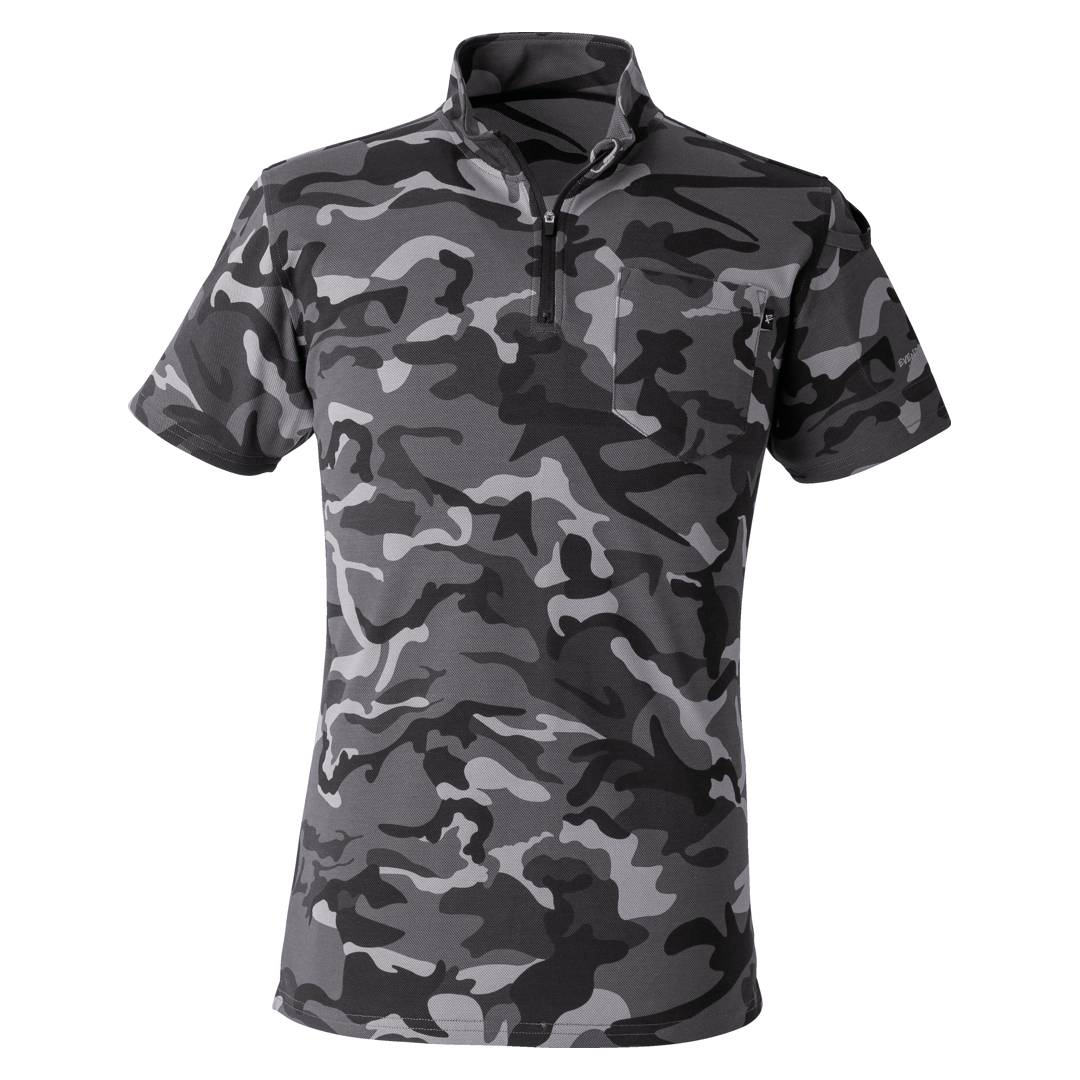 EVENRIVER NRS216 ヘビーウェイトジップネックTシャツ(半袖)