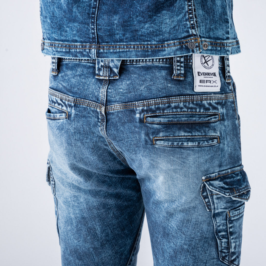 EVENRIVER USD802 ストレッチパウダーデニムカーゴ