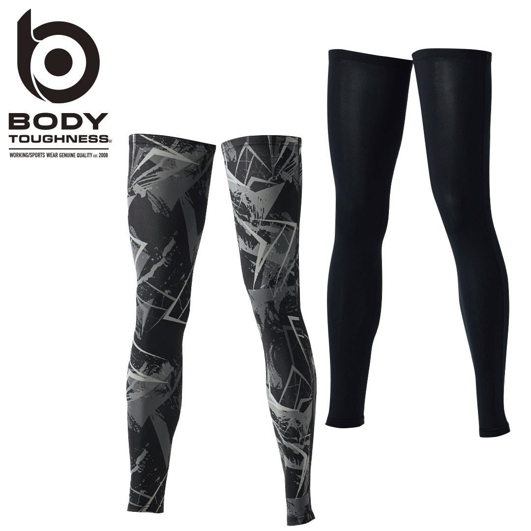 BODY TOUGHNESS JW-634 BT冷感・消臭パワーストレッチ レッグカバーロング スベリ止め付き(2本入り)