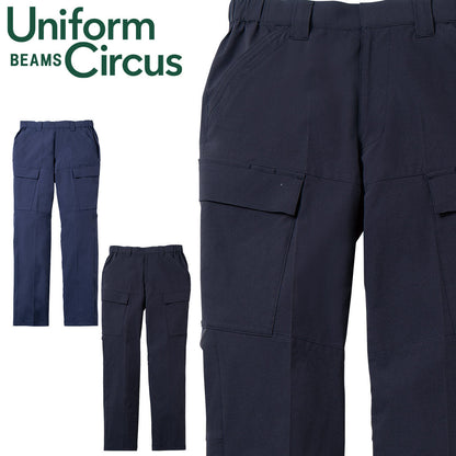 Uniform BEAMS Circus U0788-08 カーゴパンツ(ノータック､脇ゴム)
