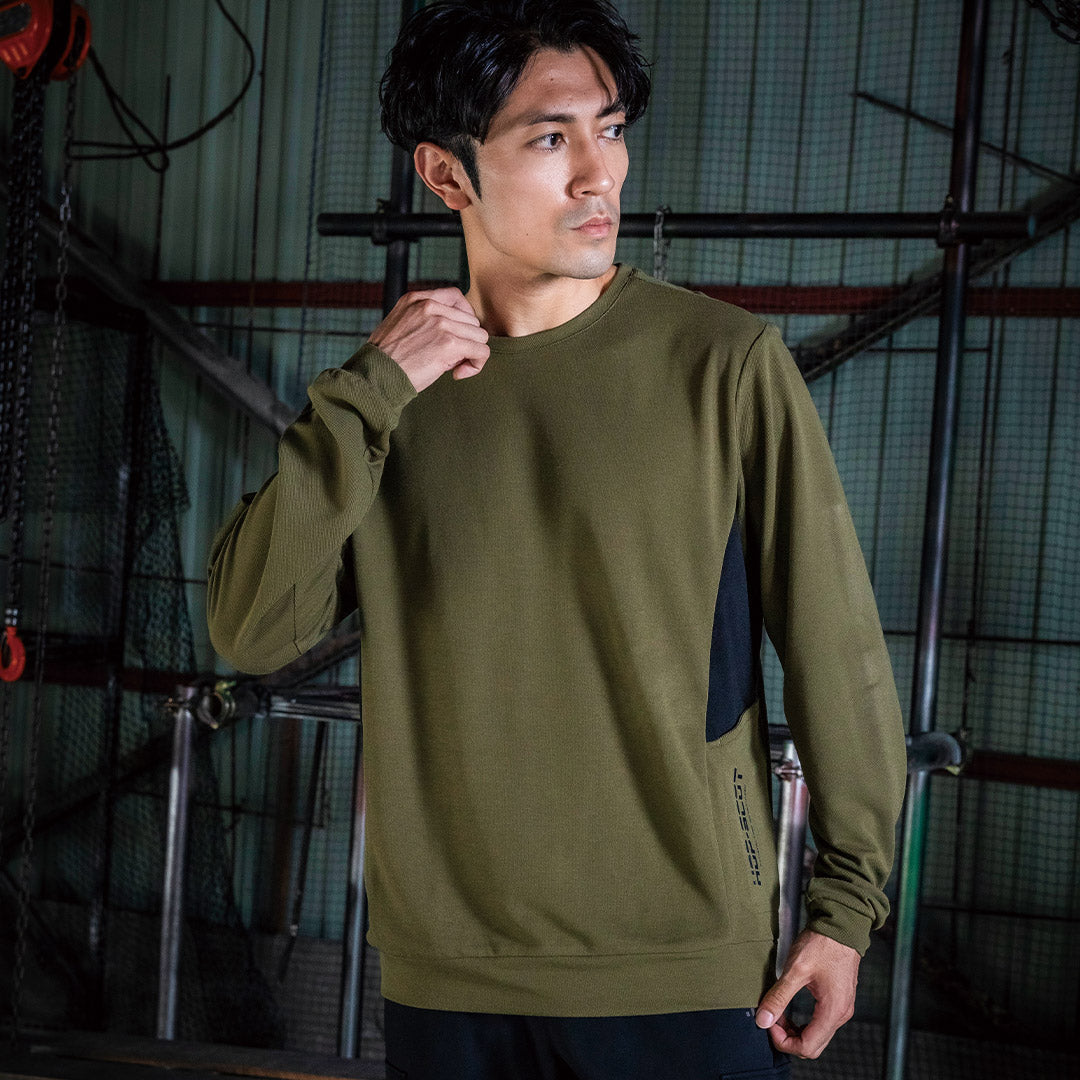 HOP-SCOT 700118 エアライト アークエッジポケット長袖Tシャツ