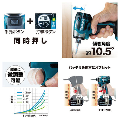 makita TD173DRGX 充電式インパクトドライバセット