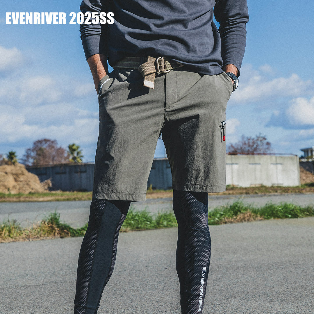 EVENRIVER GR1003 コーデュラストレッチカーゴハーフパンツ