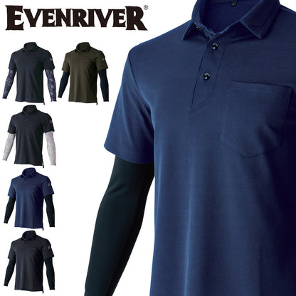 EVENRIVER HY09 フェイクレイヤードドライポロシャツ