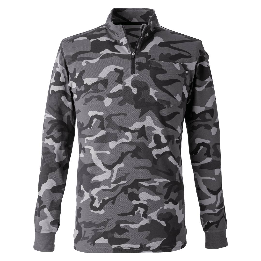 EVENRIVER NRS206 ヘビーウェイトジップネックＴシャツ(長袖)