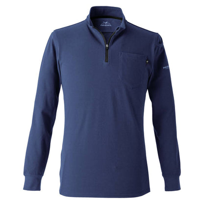 EVENRIVER NRS206 ヘビーウェイトジップネックＴシャツ(長袖)