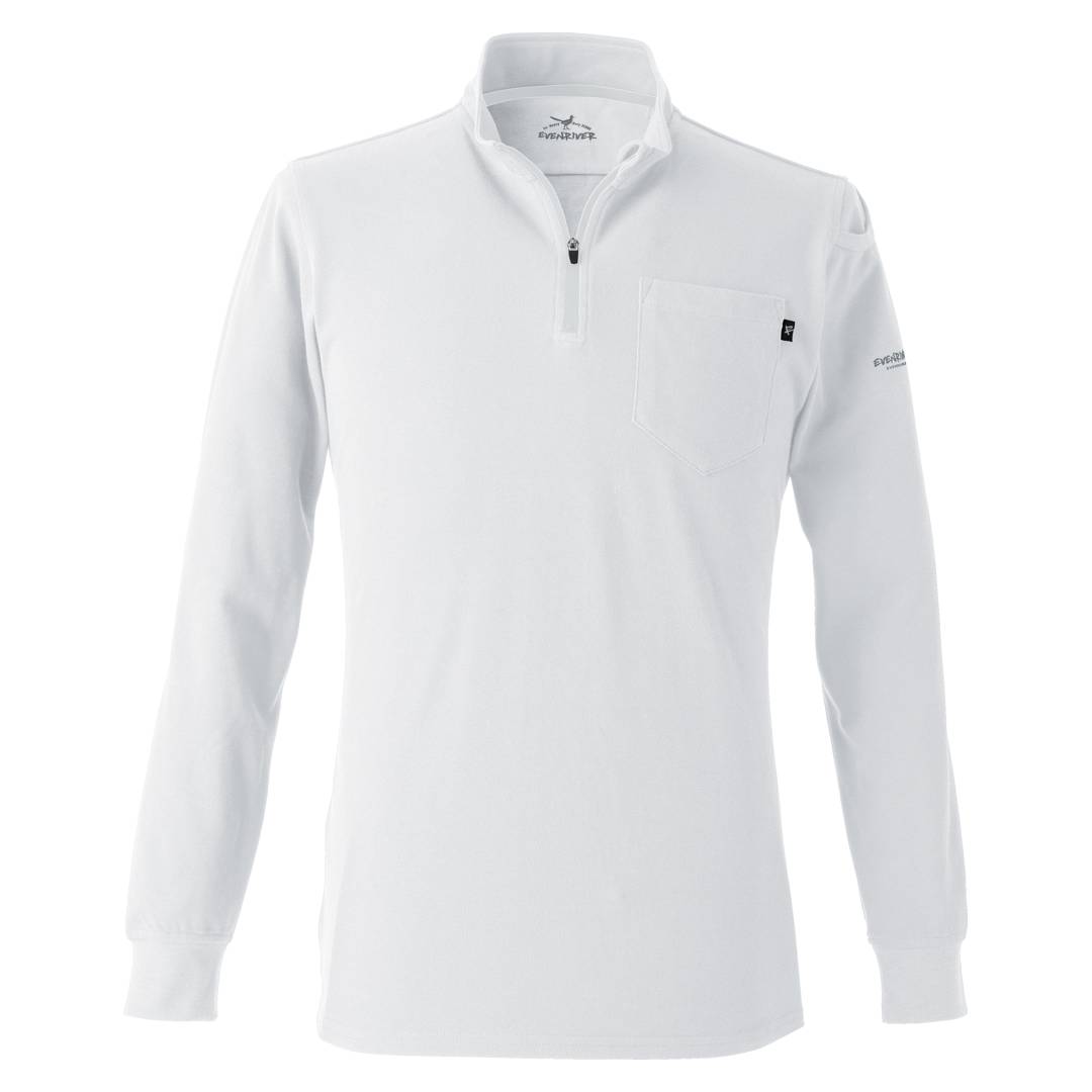 EVENRIVER NRS206 ヘビーウェイトジップネックＴシャツ(長袖)