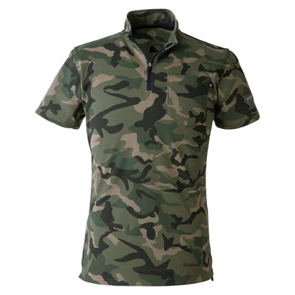 EVENRIVER NRS216 ヘビーウェイトジップネックＴシャツ(半袖)