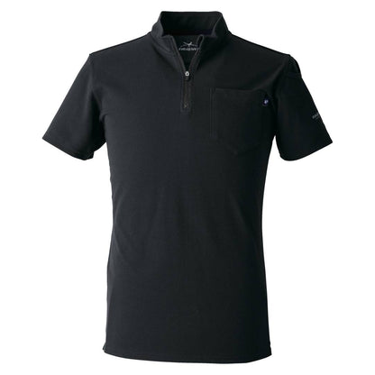 EVENRIVER NRS216 ヘビーウェイトジップネックＴシャツ(半袖)