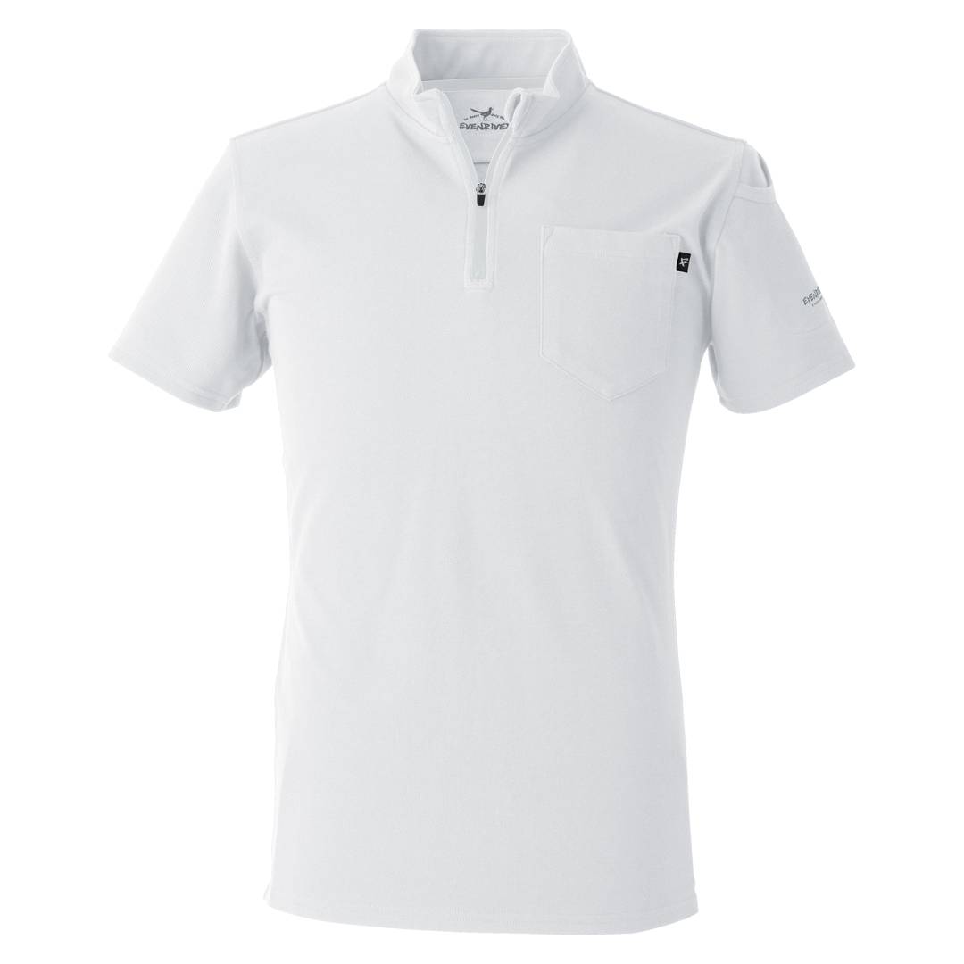 EVENRIVER NRS216 ヘビーウェイトジップネックＴシャツ(半袖)